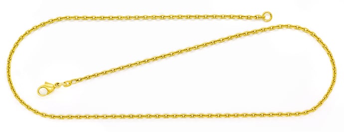 Foto 1 - Anker Halskette Goldkette 50cm lang massiv 14K Gelbgold, K3263